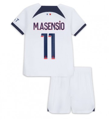 Paris Saint-Germain Marco Asensio #11 Udebanesæt Børn 2023-24 Kort ærmer (+ korte bukser)